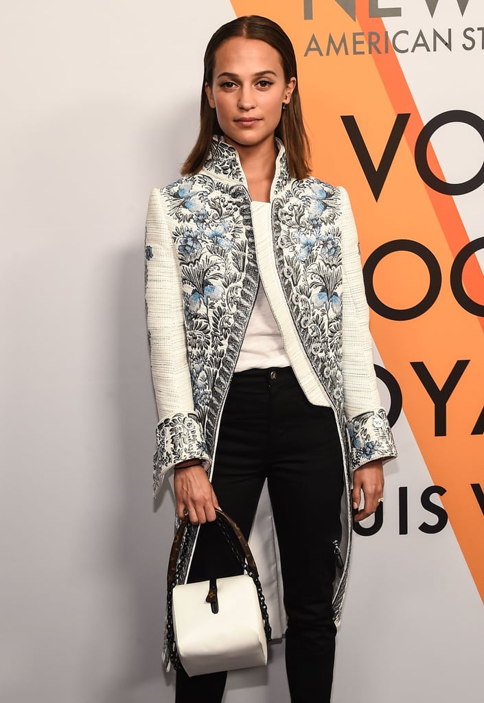 Alicia Vikander at Louis Vuitton Exhibition in NYC 2017
