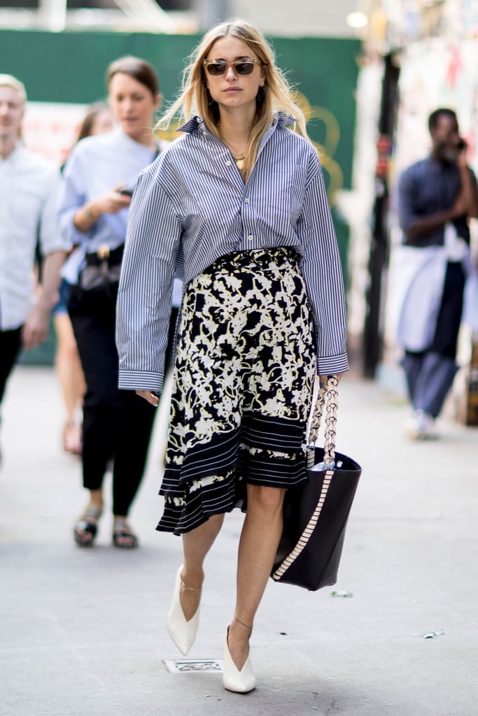 Contrast Prints by Tucking Yours Into a Skirt Like Blogger Pernille Teisbaek