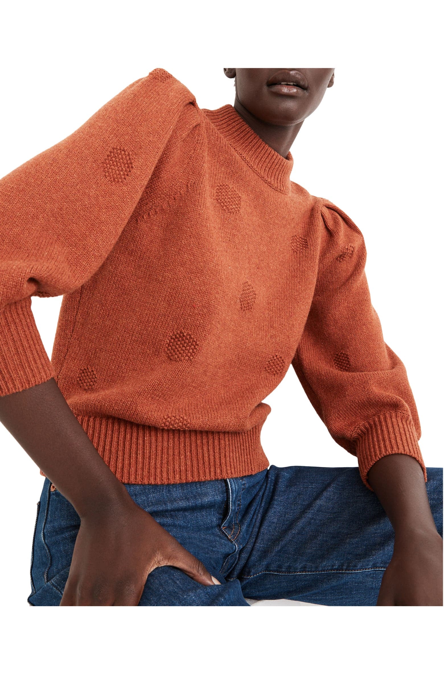 Madewell puff sleeve sweater sales