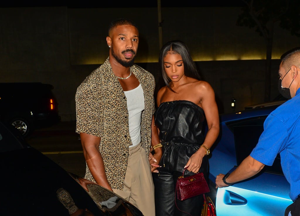 Lori Harvey Wears Celine Jumpsuit Out With Michael B. Jordan