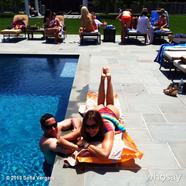 Sofia laid by a pool in June 2013.
Source: Who Say user Sofia Vergara