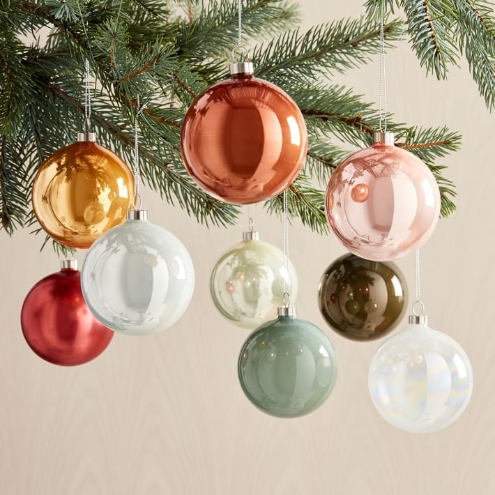 West Elm Glass Ball Ornament Set