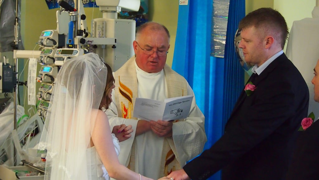 Corey Edwards's Parents Get Married at Bedside