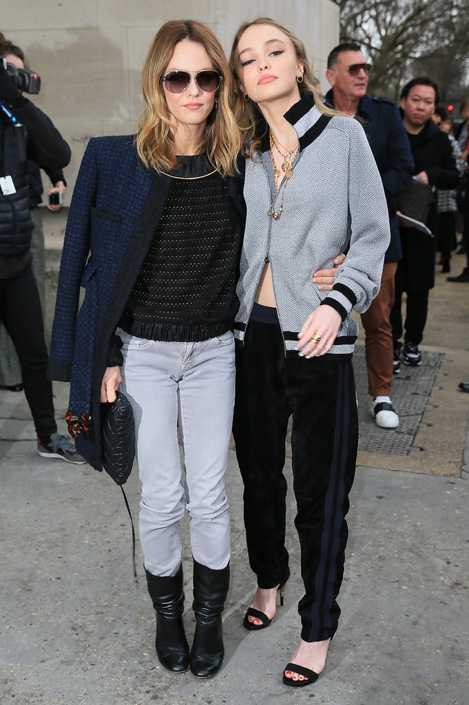 Vanessa Paradis and Lily-Rose Depp Paris Fashion Week 2017