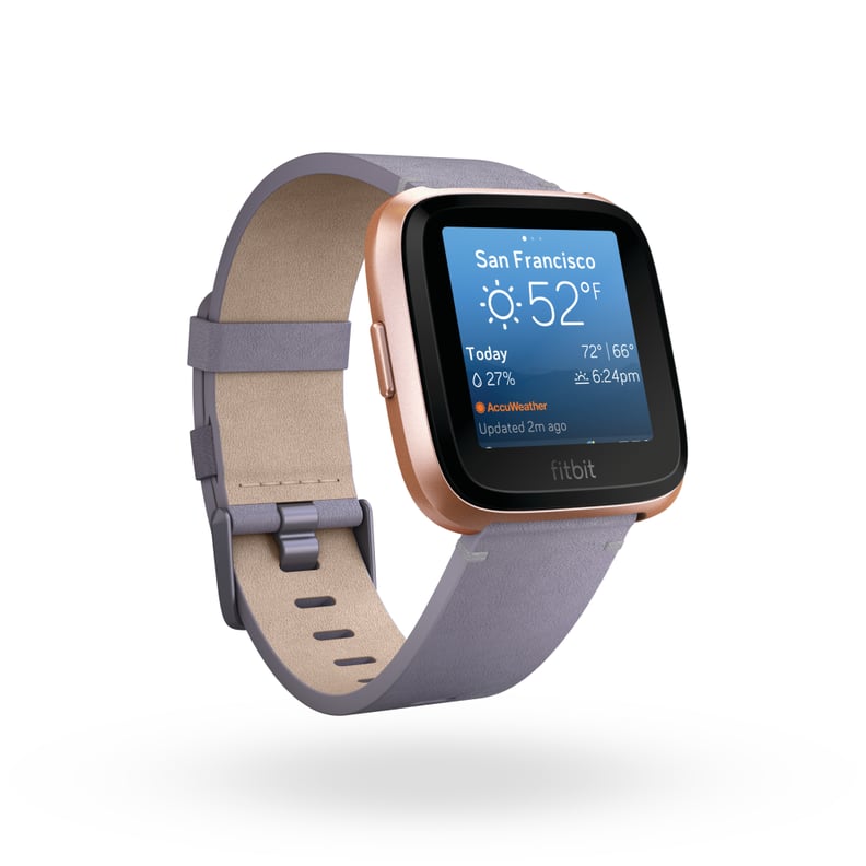 Rose Gold Face With a Lavender Leather Band? OK Fitbit, We See You.