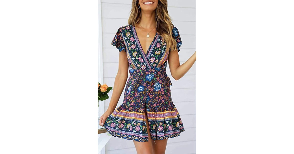 ZESICA Summer Wrap Dress | The Most Reviewed Dresses on Amazon Fashion