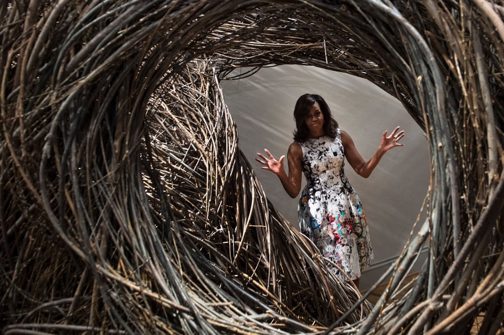 Michelle Obama's Dress While Visiting the Renwick Gallery