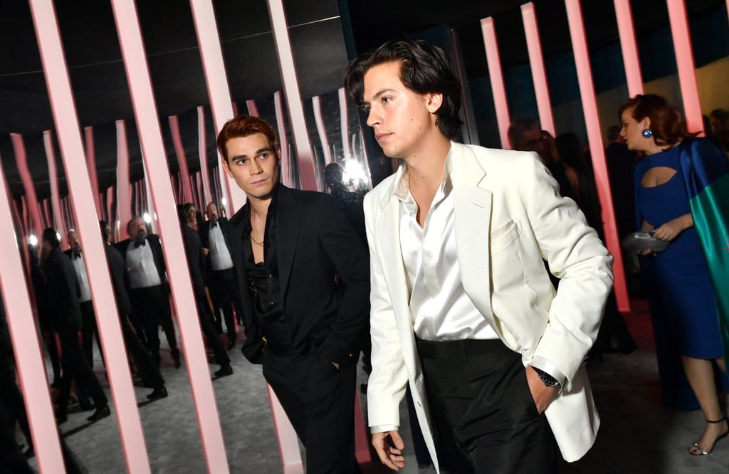 KJ Apa and Cole Sprouse at the Vanity Fair Oscars Party