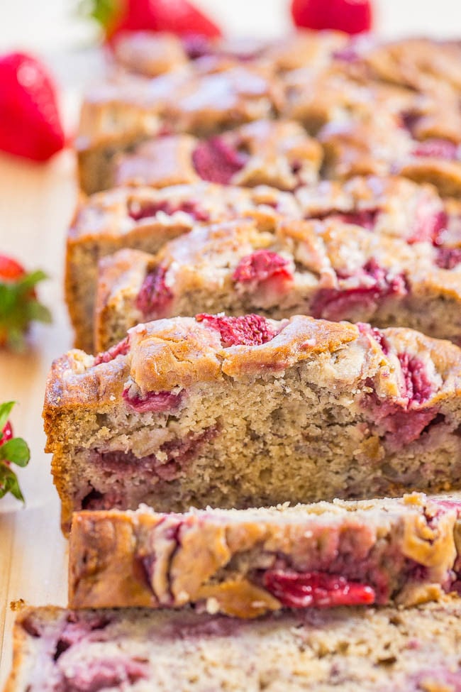 The Best Strawberry Banana Bread