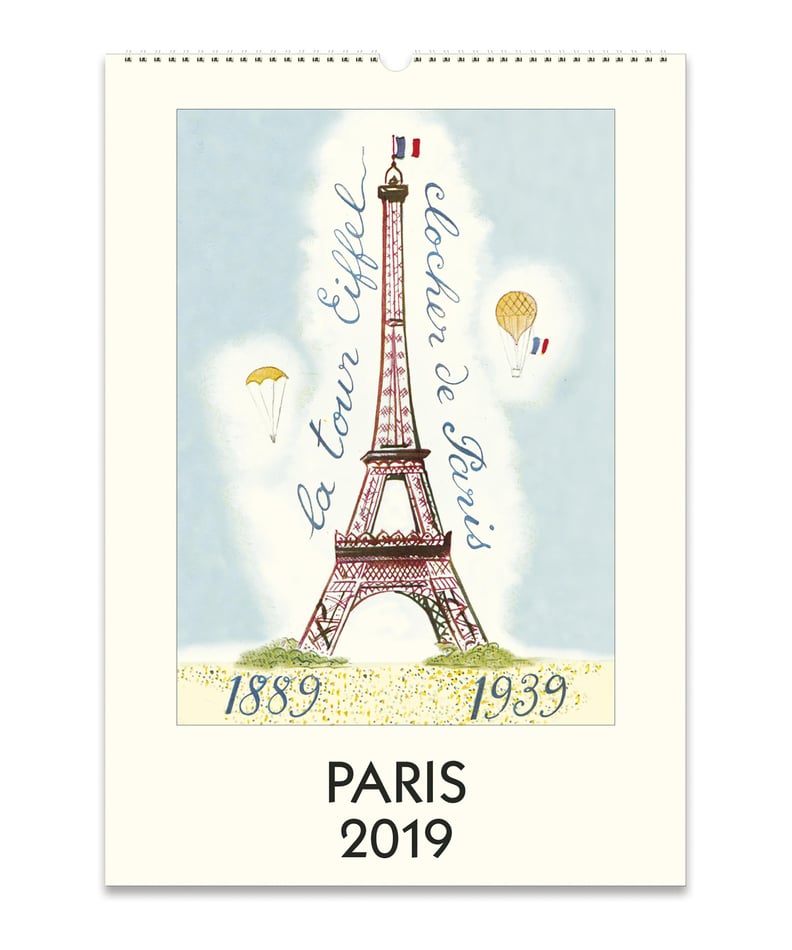 Cavallini & Co Paris Calendar 2019