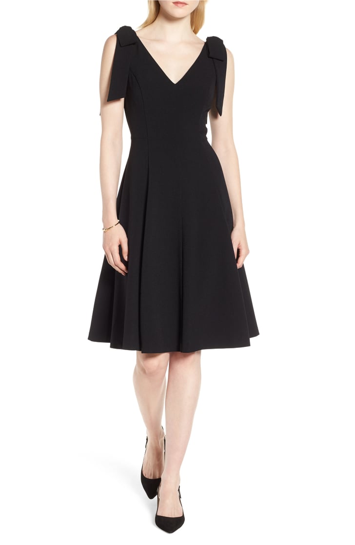 1901 Tie Shoulder Fit & Flare Dress |