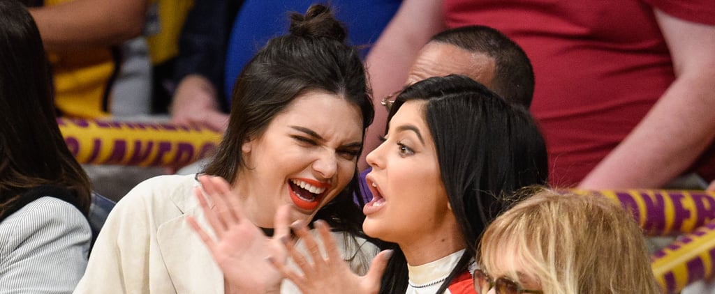 Kendall and Kylie Jenner at the Lakers Game March 2016