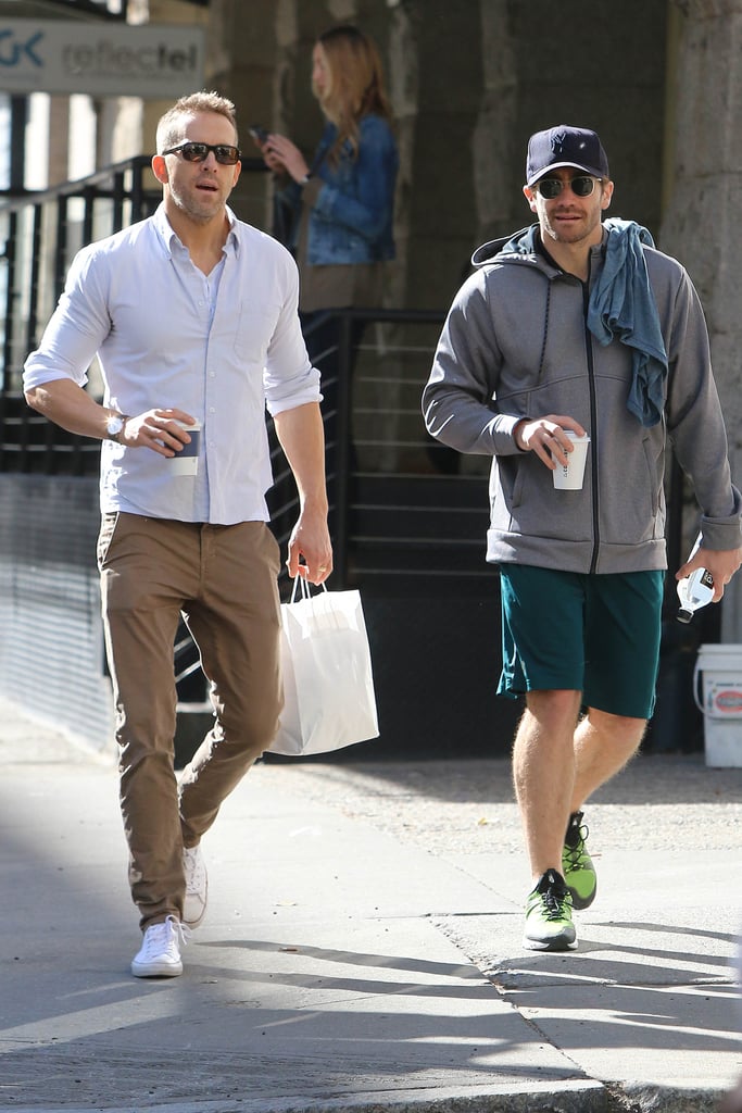 Ryan Reynolds and Jake Gyllenhaal in NYC October 2017