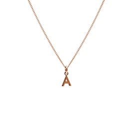 Annie Haak Itsy Bitsy Initial Rose Gold Necklace