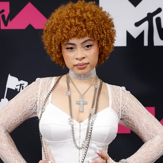 Ice Spice's Lacy Cutout Dress at the 2023 MTV VMAs