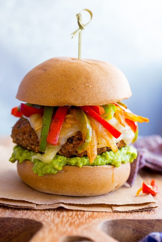 Fajita Black Bean Veggie Burger