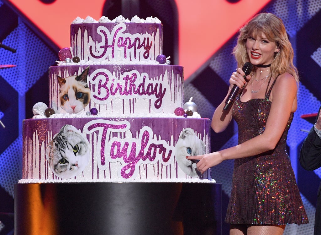 Taylor Swift Gets a Cake For 30th Birthday at Jingle Ball