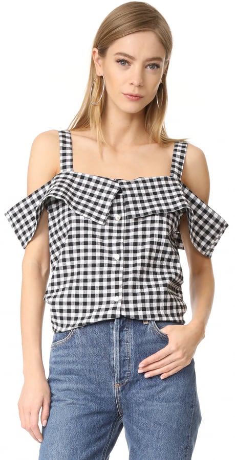 For something fun and flirty, try this Clu Off Shoulder Shirt ($176).