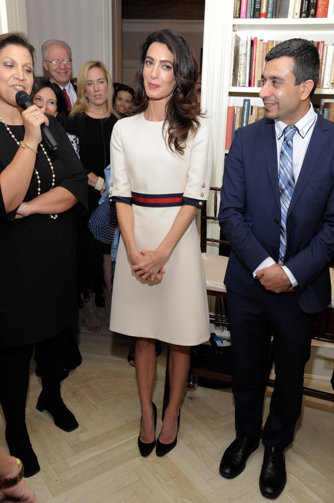 Amal Clooney Gucci Dress at Women in the World Event 2016