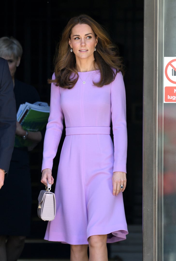 Kate Middleton Purple Bag From Aspinal of London 2018 | POPSUGAR ...