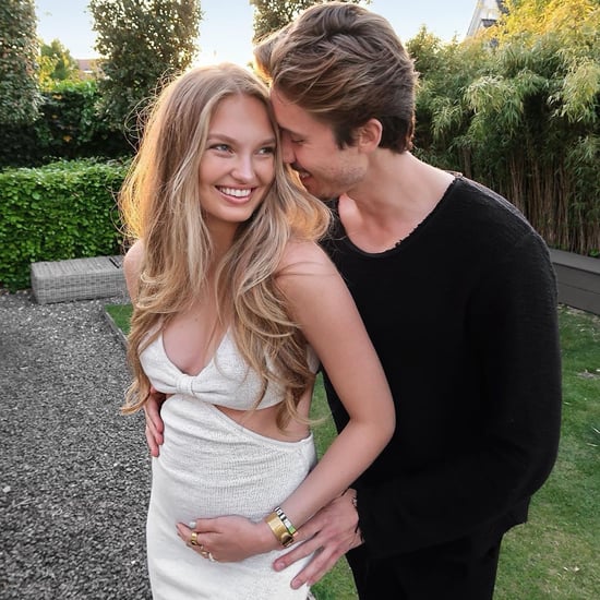 Romee Strijd Announces Her Pregnancy in a Cult Gaia Dress