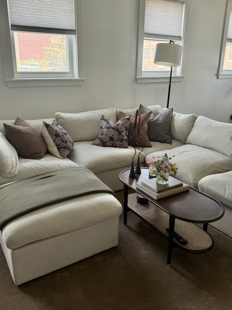 Cozey Ciello Sectional in a living room
