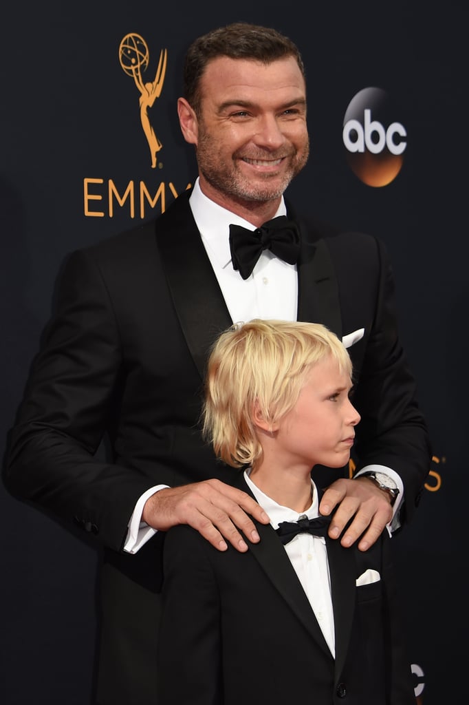 Liev Schreiber and Son at 2016 Emmys