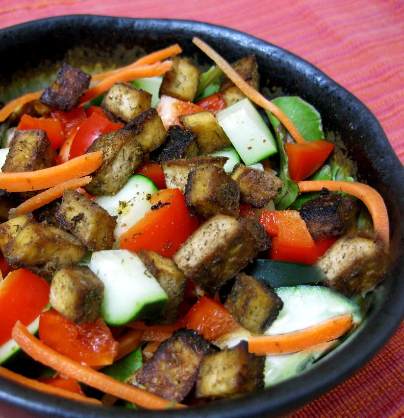 Thursday: Sautéed Tofu on Green Salad