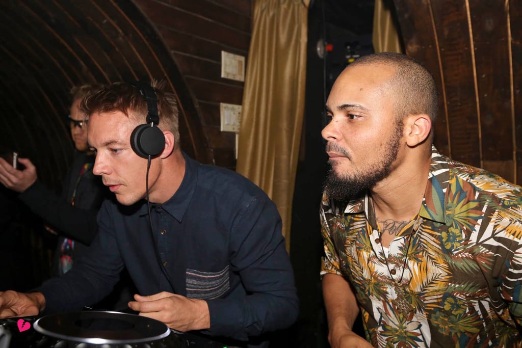 Diplo took to the turntables alongside birthday boy Walshy Fire.
Source: Facebook user 1 Oak NY