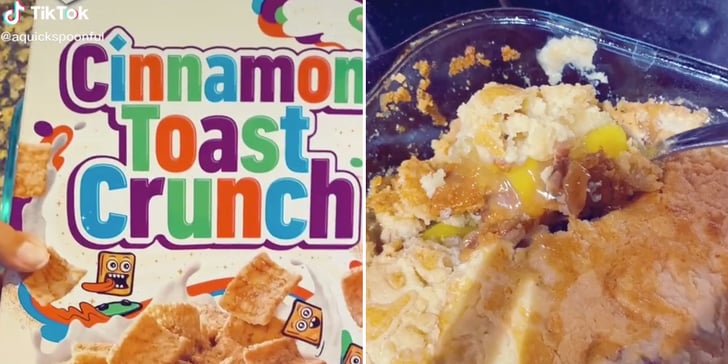 Cinnamon Toast Crunch Peach Pie Dump Cake Recipe TikTok