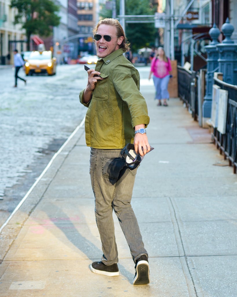 Sam Heughan Out in NYC July 2016