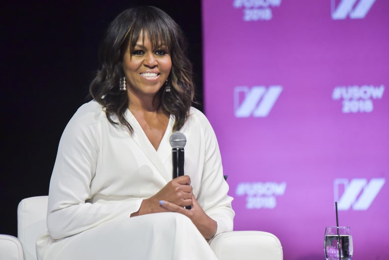 LOS ANGELES, CA - MAY 05:  Former First Lady of The United States Michelle Obama speaks on stage at The United State of Women Summit 2018 - Day 1 on May 5, 2018 in Los Angeles, California.  (Photo by Rodin Eckenroth/Getty Images)