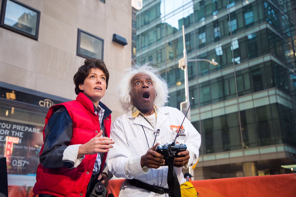 Al Roker and Dylan Dreyer as Marty McFly and Doc Brown From Back to the Future