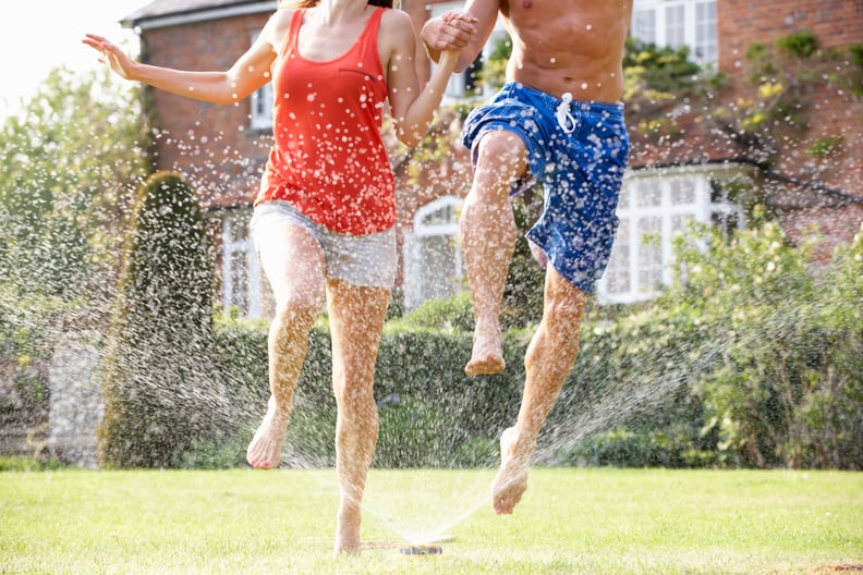 Running Through a Cold Sprinkler