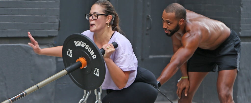 Ashley Graham and Justin Ervin Working Out in NYC July 2018
