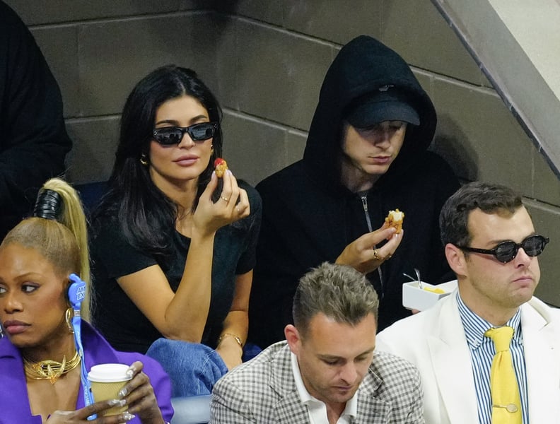 Photos of Kylie Jenner and Timothée Chalamet at the US Open