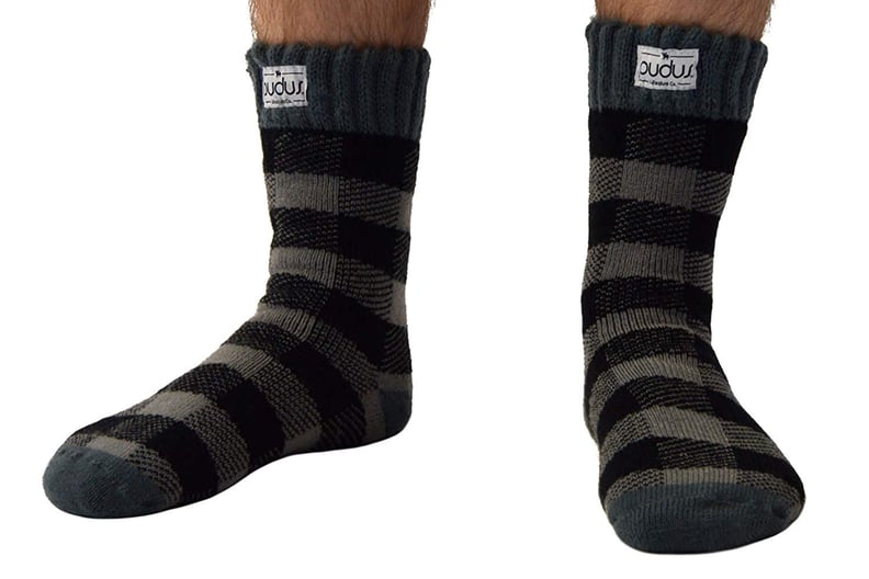 Pudus Adult Short Boot Socks in Lumberjack Grey