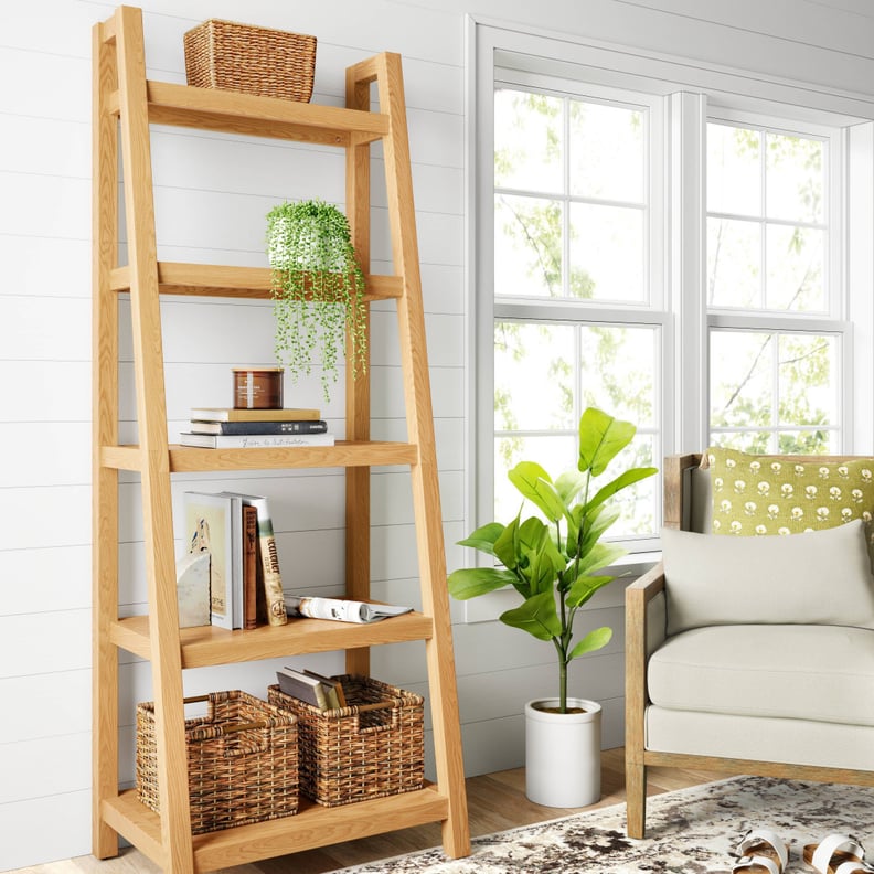 Beautify Your Book Collection: Falkland Wood Ladder Bookshelf