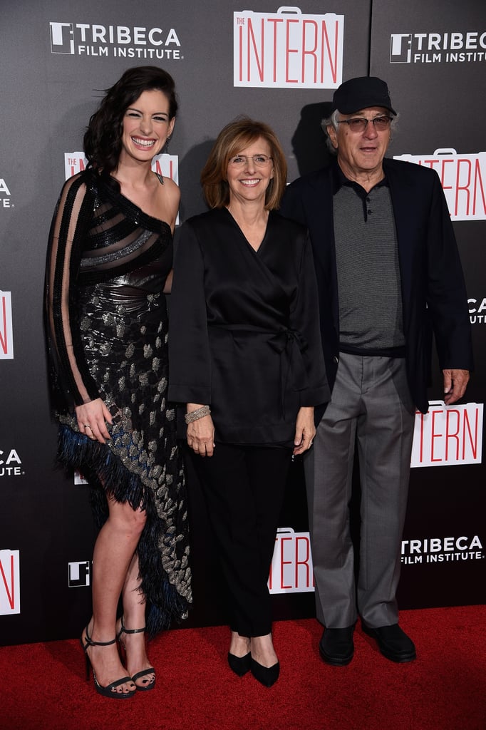 Anne Hathaway and Robert De Niro at The Intern NYC Premiere