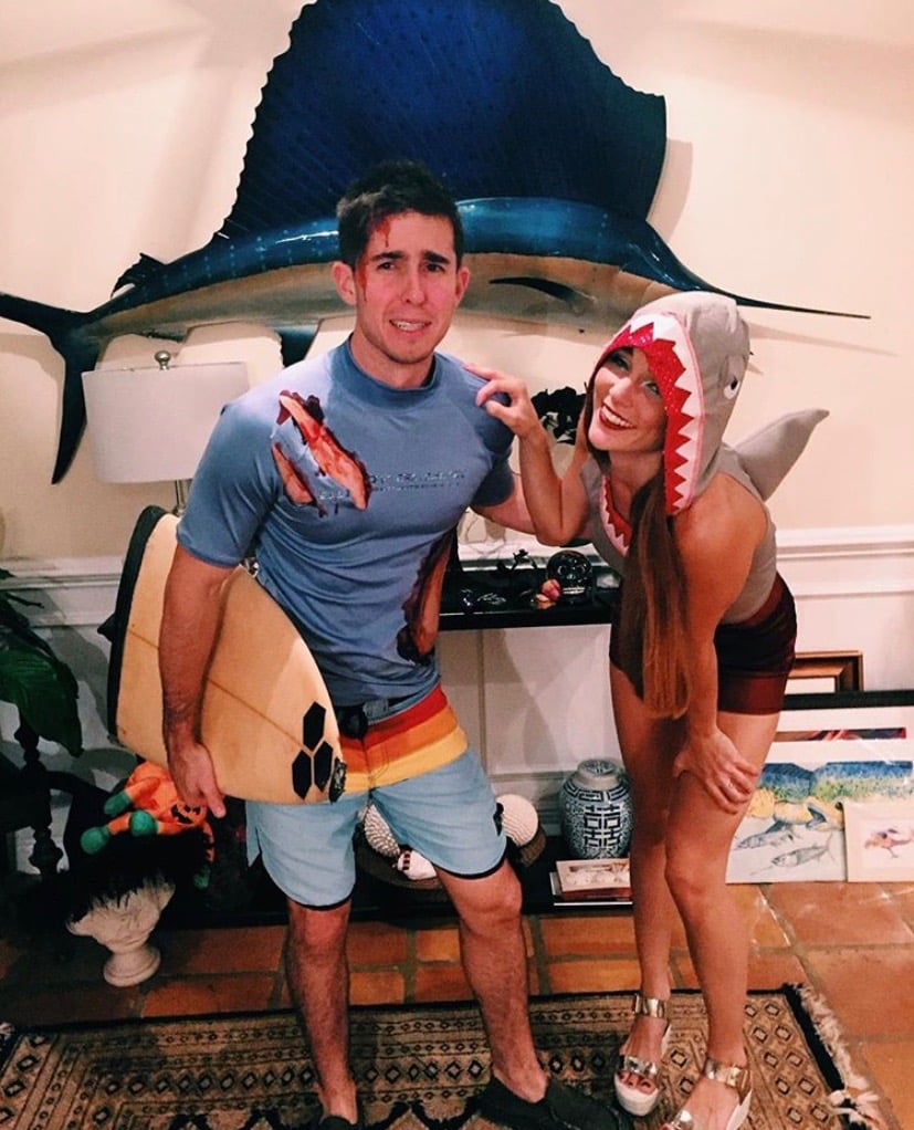 Surfer and Shark