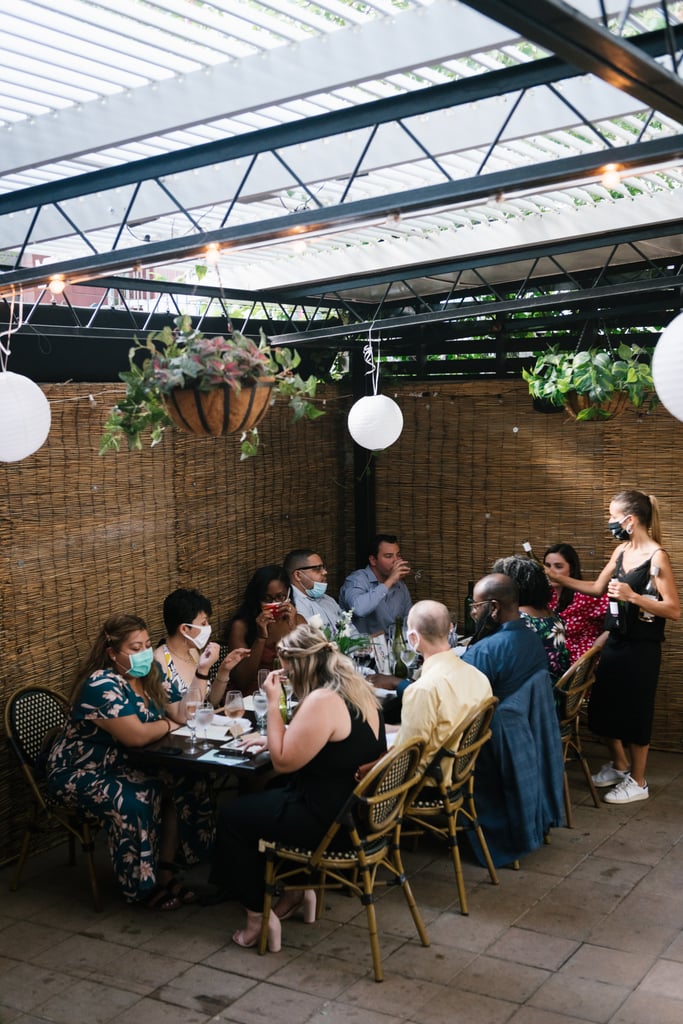 Stylish DIY Outdoor Restaurant Microwedding