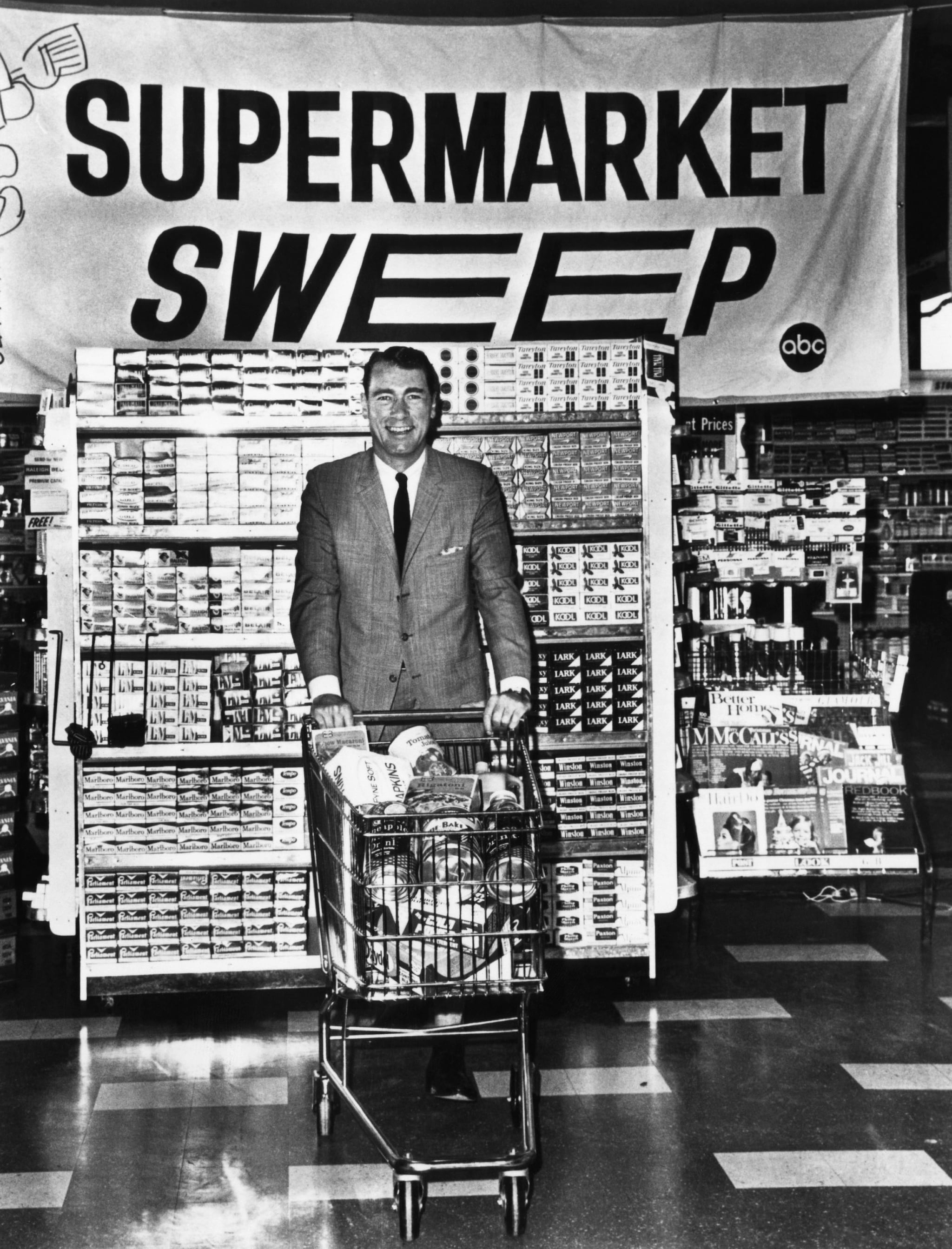 SUPERMARKET SWEEP, host Bill Malone, ABC-TV, 1965-1967