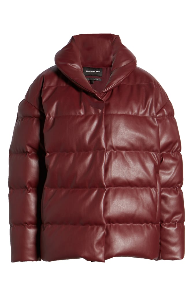 Faux Leather Puffer