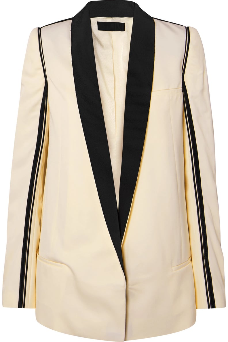 Haider Ackermann Grosgrain-Trimmed Twill Blazer