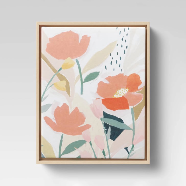 Floral Canvas Art Best Spring Home Decor From Target POPSUGAR Home