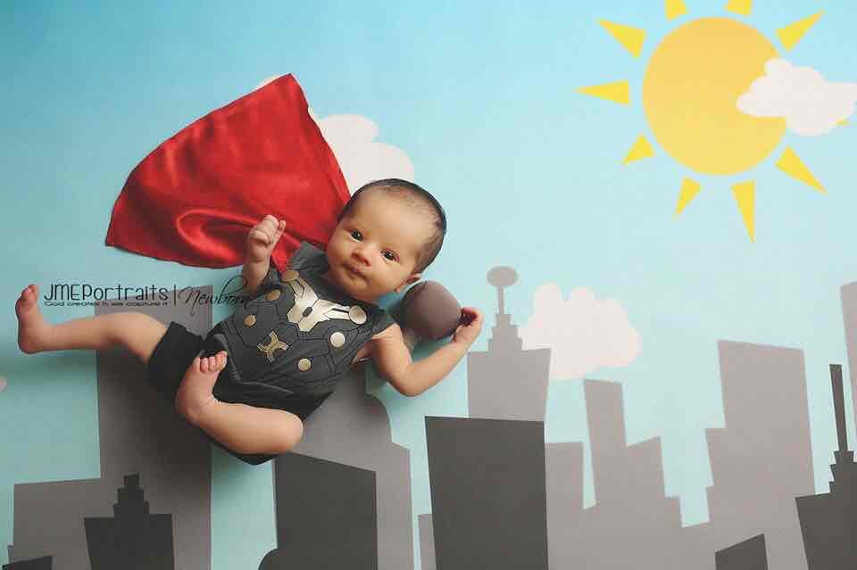 Baby superhero hot sale photoshoot