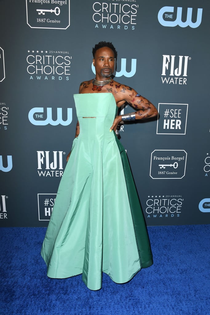 Billy Porter's Butterfly Tattoos at Critics' Choice Awards