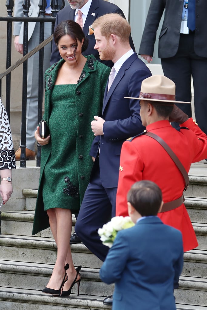 Meghan Markle Green Erdem Coat March 2019