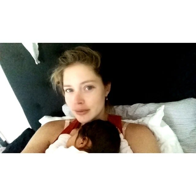 Doutzen Kroes enjoyed a sweet snuggle with baby Myllena. 
Source: Instagram user doutzen