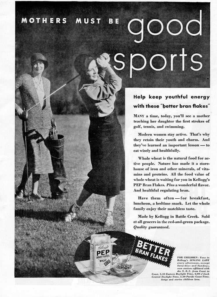 Hey, listen to the ad: "Modern women stay active."